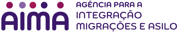 Logotipo Agência para a Integração, Migrações e Asilo
