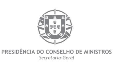 Logotipo Secretaria-Geral da Presidência de Conselho de Ministros
