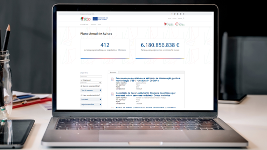 Plano de avisos Portugal 2030