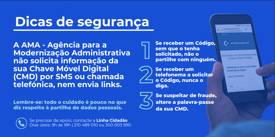 SMS fraudulenta com o nome Autenticação.gov